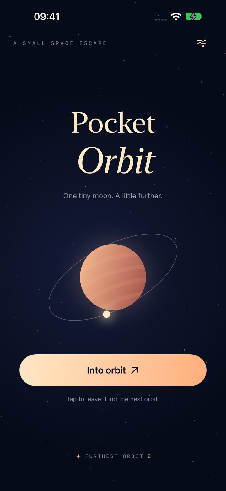 Pocket Orbit, a moon circling a planet before launch